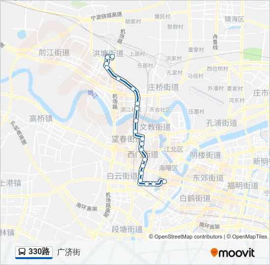 330路 Bus Line Map