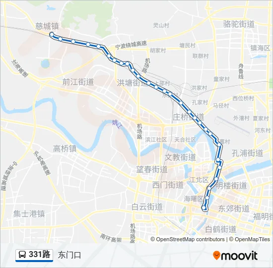 331路 Bus Line Map