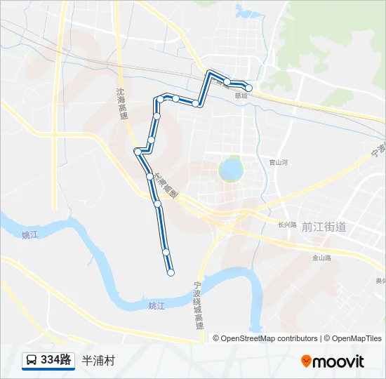 334路 Bus Line Map
