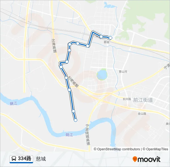 334路 Bus Line Map