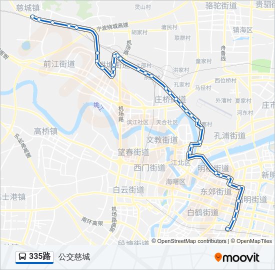 335路 Bus Line Map