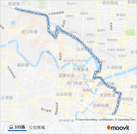335路 Bus Line Map