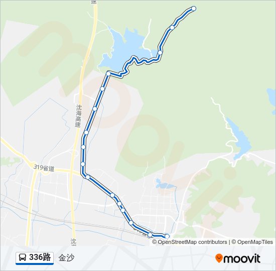 336路 Bus Line Map