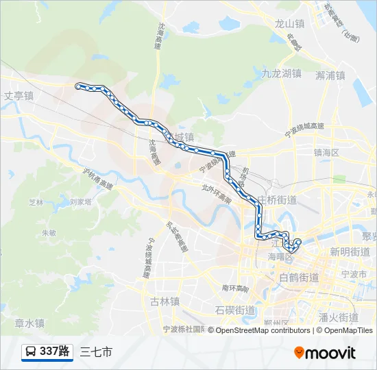 337路 Bus Line Map