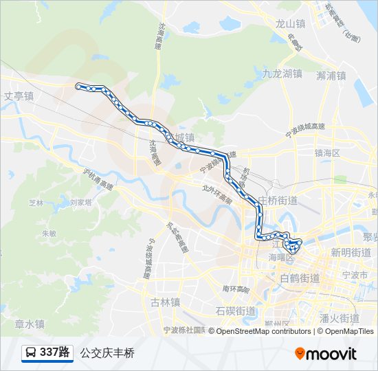 公交337路的线路图