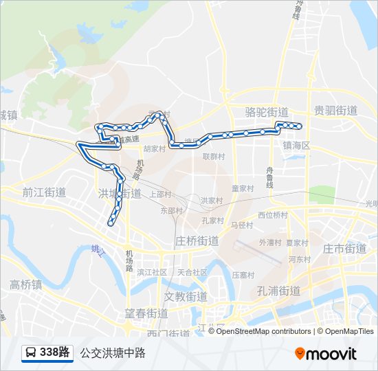 公交338路的线路图