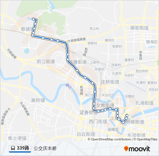 公交339路的线路图