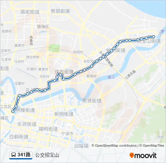 341路 Bus Line Map