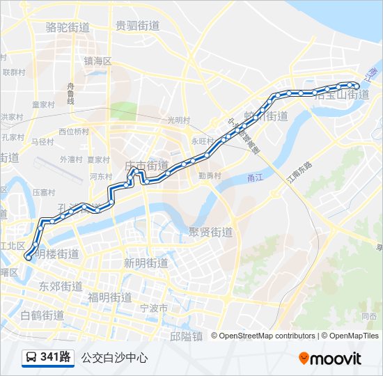 341路 Bus Line Map
