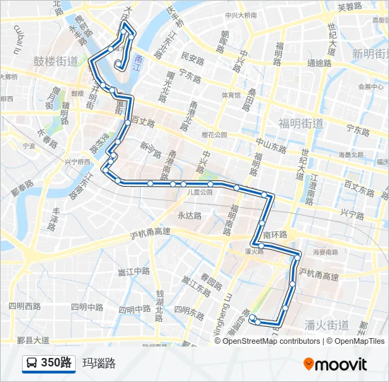 350路 Bus Line Map