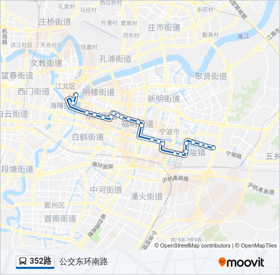 352路 Bus Line Map