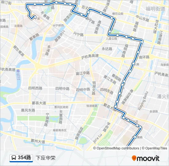 354路 Bus Line Map