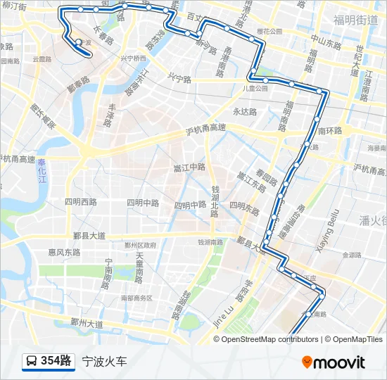 354路 Bus Line Map