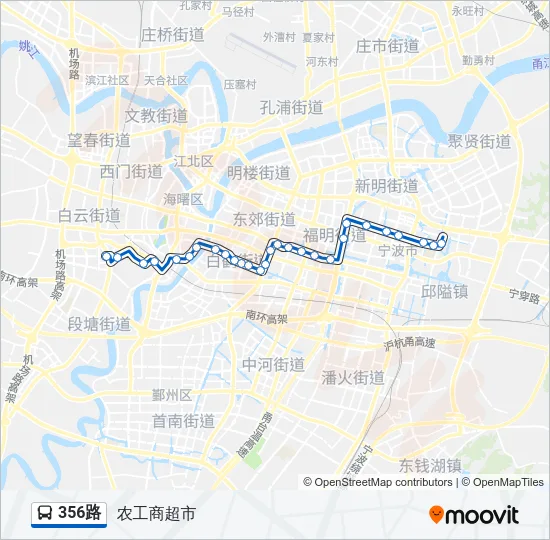 356路 Bus Line Map