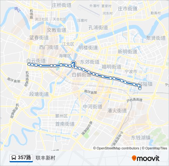 357路 Bus Line Map