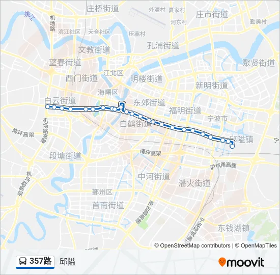 357路 Bus Line Map