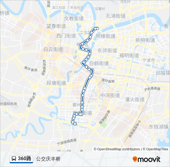 360路 Bus Line Map