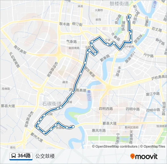 364路 Bus Line Map