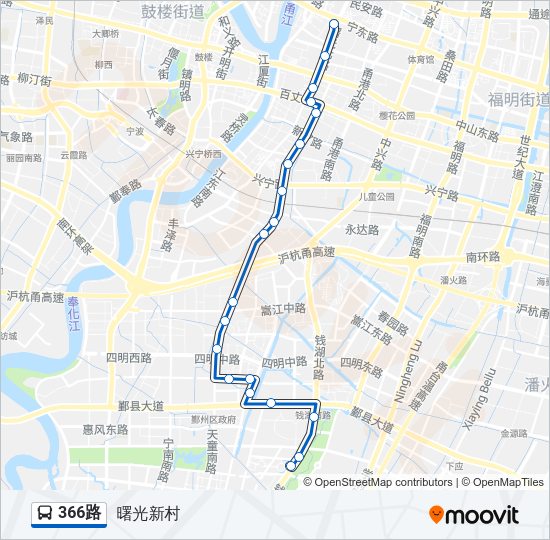 366路 Bus Line Map