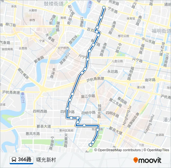 366路 Bus Line Map