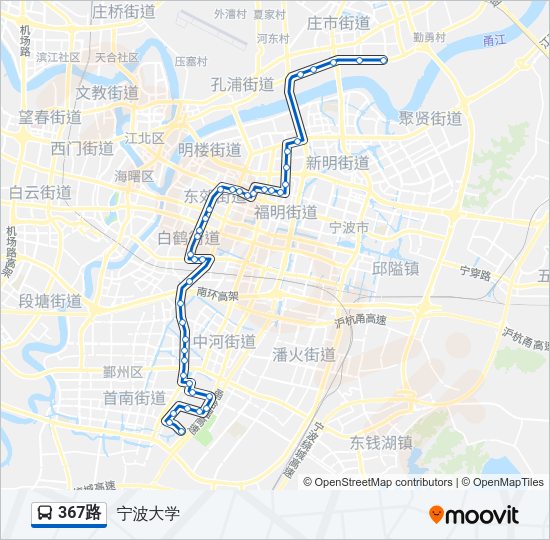 公交367路的线路图