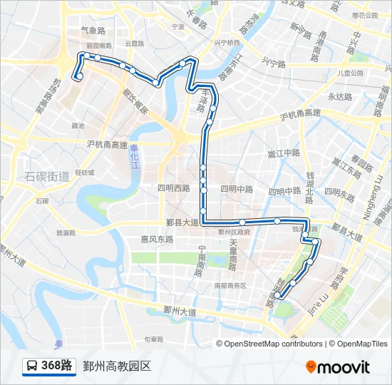 368路 Bus Line Map