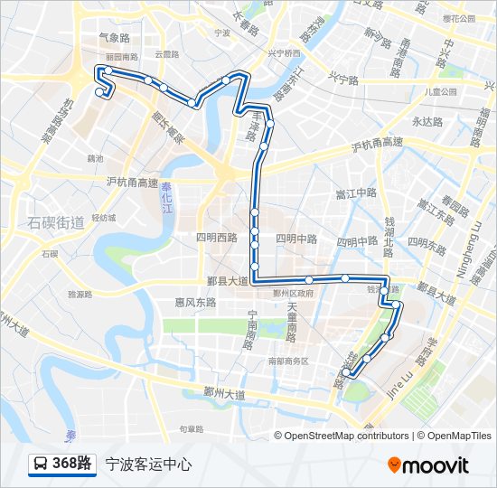 368路 Bus Line Map