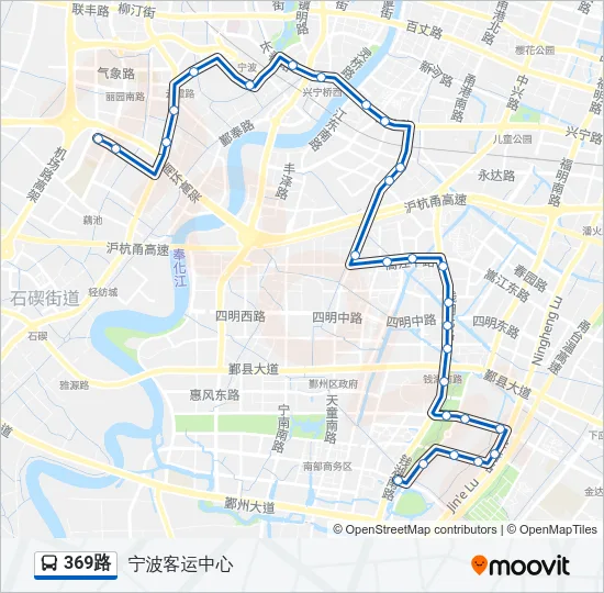 369路 Bus Line Map