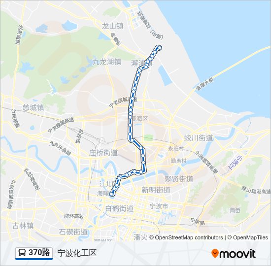 公交370路的线路图