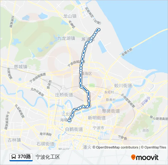 370路 Bus Line Map