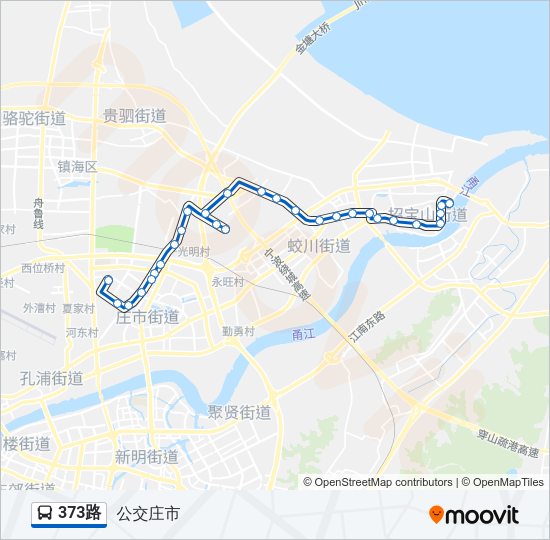 公交373路的线路图