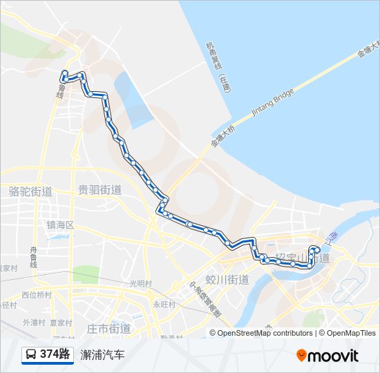 374路 Bus Line Map