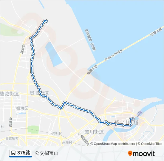 375路 Bus Line Map