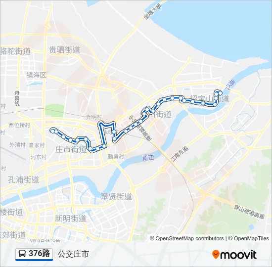 376路 Bus Line Map