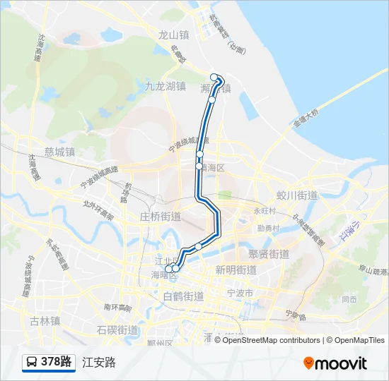 378路 Bus Line Map