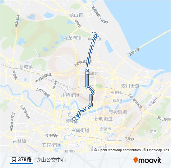 378路 Bus Line Map