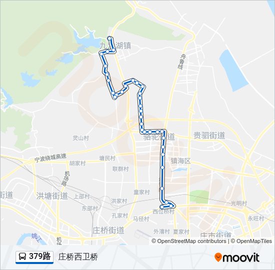 公交379路的线路图