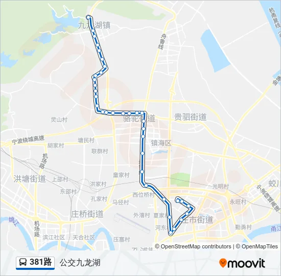 381路 Bus Line Map