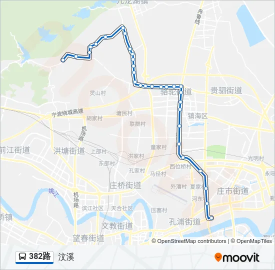 382路 Bus Line Map