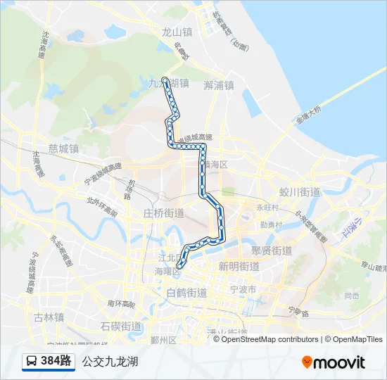 384路 Bus Line Map