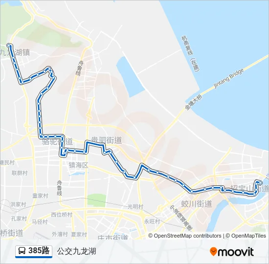 385路 Bus Line Map