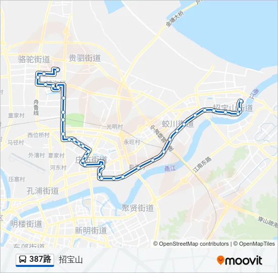 387路 Bus Line Map