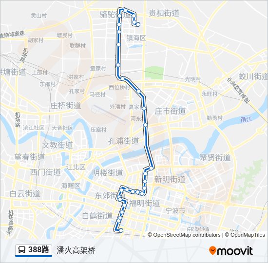 388路 Bus Line Map