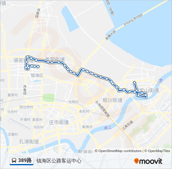 389路 Bus Line Map