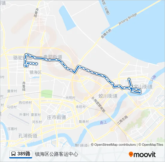 389路 Bus Line Map