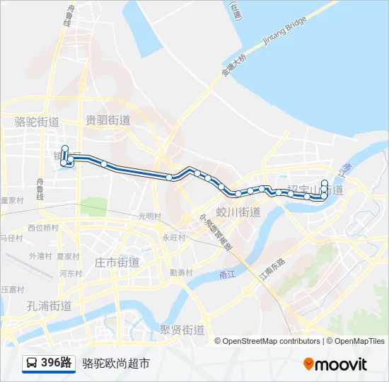 396路 Bus Line Map