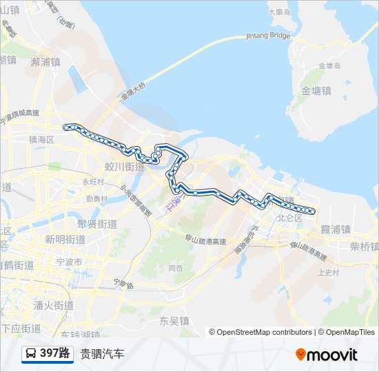 397路 Bus Line Map