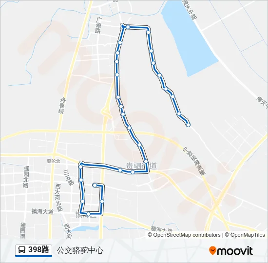 398路 Bus Line Map