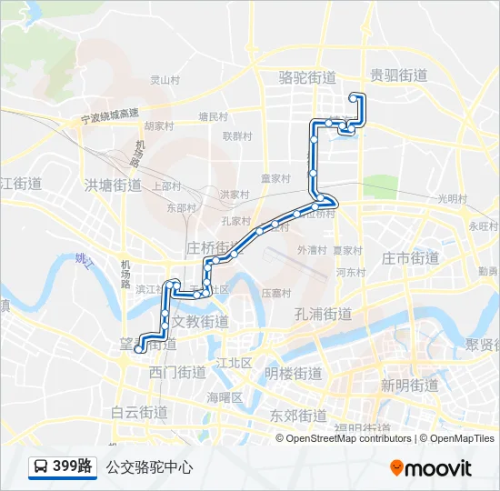 399路 Bus Line Map