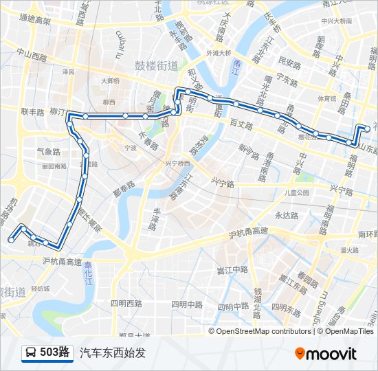 公交503路的线路图